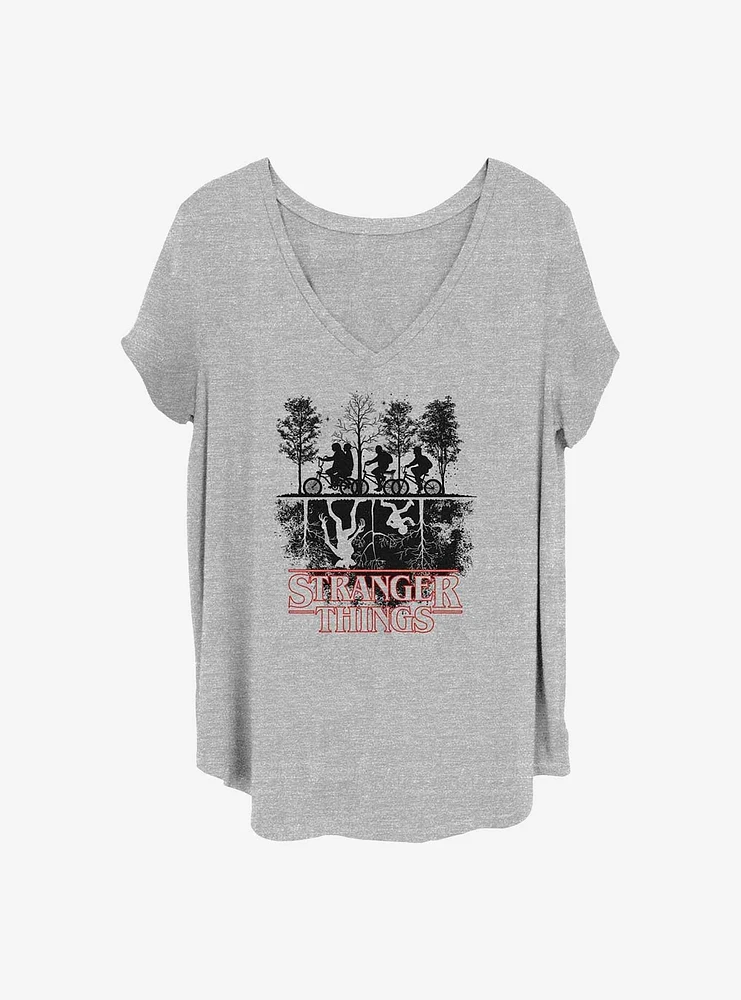 Stranger Things Upside Down Girls T-Shirt Plus