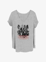 Stranger Things Upside Down Girls T-Shirt Plus