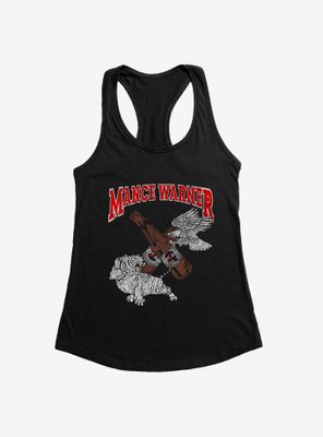 Major League Wrestling Mance Warner Broken Bottles Womens Tank Top