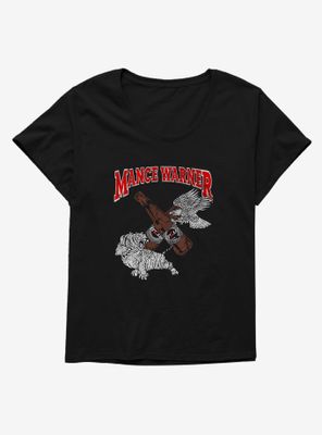 Major League Wrestling Mance Warner Broken Bottles Womens T-Shirt Plus