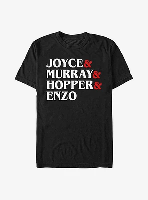 Stranger Things Joyce & Murray Hopper Enzo T-Shirt
