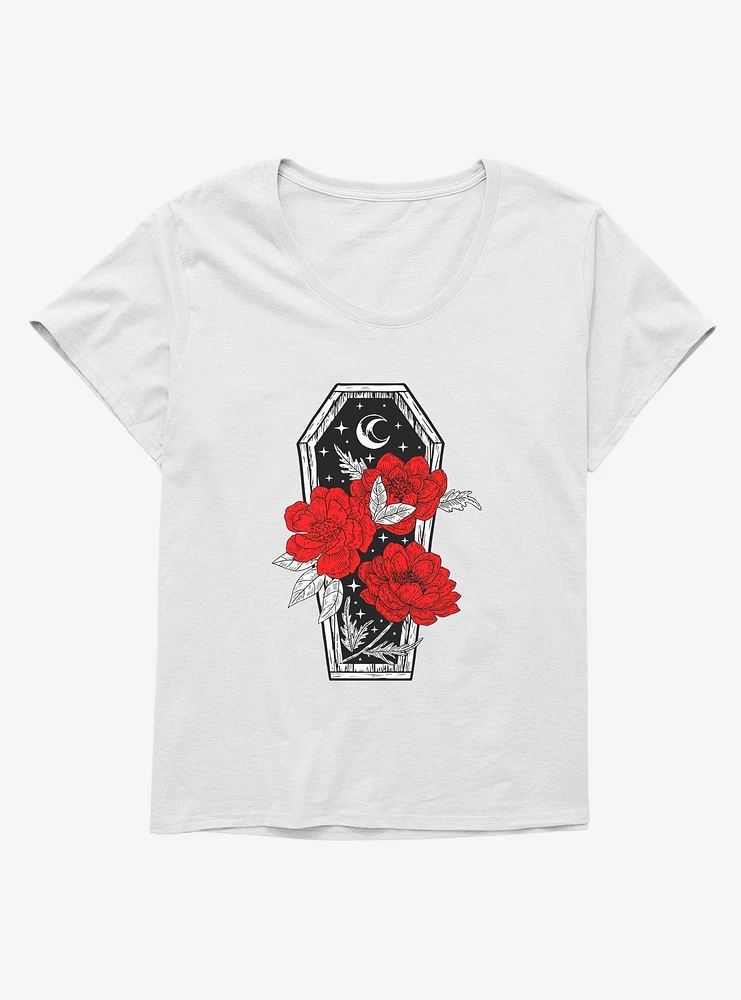 Celestial Floral Coffin Girls T-Shirt Plus