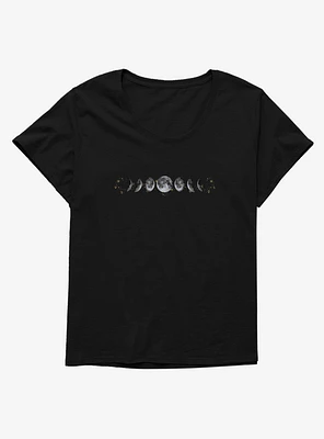Moon Phase Mystical Symbols Art Girls T-Shirt Plus