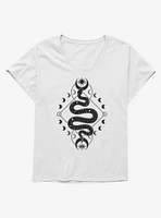 Mystical Starry Snake Girls T-Shirt Plus