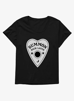 Summon Back Later Spirit Cursor Girls T-Shirt Plus