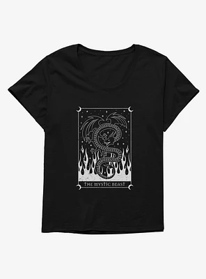 The Mystic Beast Dragon Tarot Card Girls T-Shirt Plus