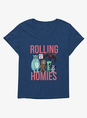 Cryptids Rolling Homies Girls T-Shirt Plus