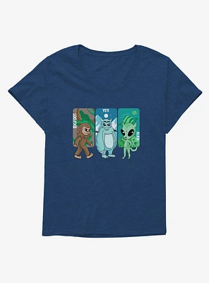 Cryptids Three Creatures Girls T-Shirt Plus