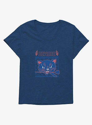 Cats Beware Girls T-Shirt Plus