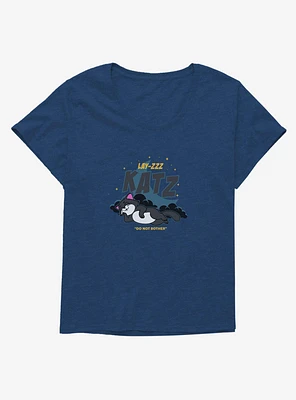 Cats Lazy Catz Girls T-Shirt Plus