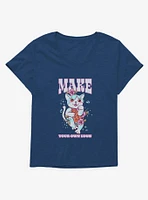Cats Your Own Luck Girls T-Shirt Plus