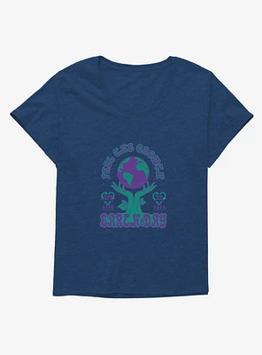 Earth Day Growth Girls T-Shirt Plus