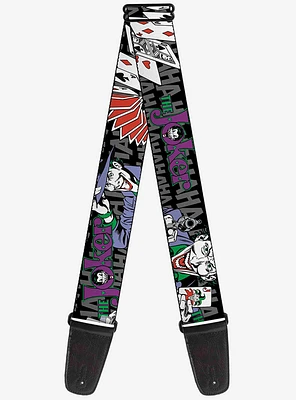 DC Comics Batman Joker Cards Hahahaha Wide Guitar Strap