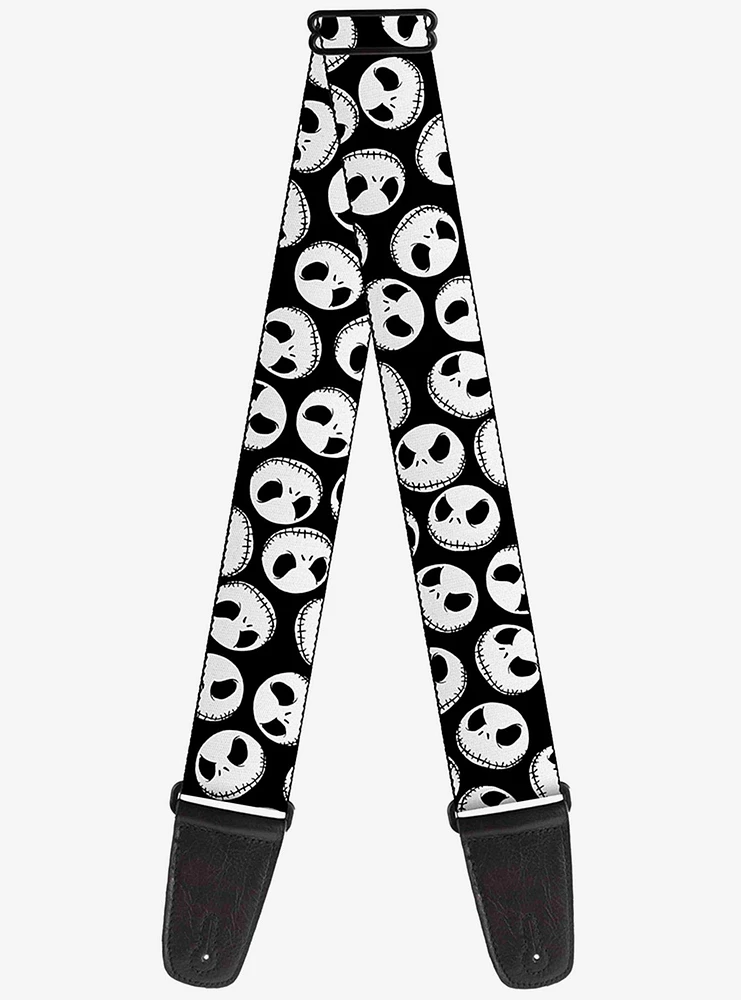 The Nightmare Before Christmas Jack Expressions Scattered Guitar Strap