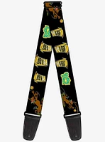 Scooby-Doo Chasing Scooby Snacks Guitar Strap