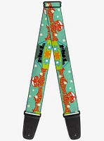 Scooby-Doo Group In The Mystery Machine Guitar Strap