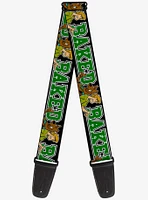 Scooby-Doo Shaggy Pose Baked Guitar Strap