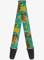 Scooby-Doo Snacks Bone Monogram Guitar Strap