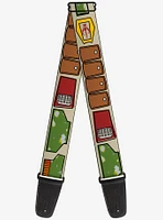 Star Wars Boba Fett Utility Belt Bounding Tan Guitar Strap