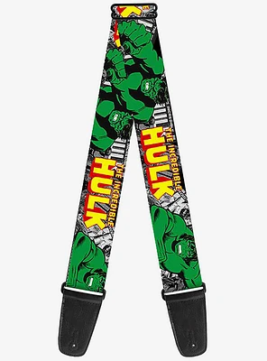 Marvel The Incredible Hulk Action Poses Guitar Strap