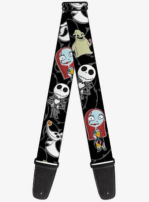 The Nightmare Before Christmas 4 Mini Character Poses Guitar Strap