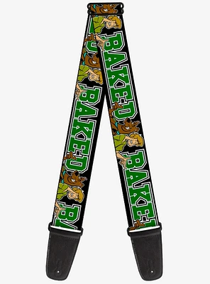 Scooby-Doo Shaggy Pose Baked Guitar Strap