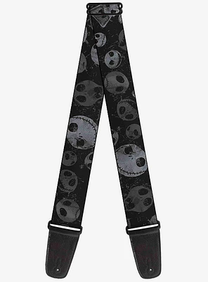 The Nightmare Before Christmas Jack Expressions Scattered Guitar Strap