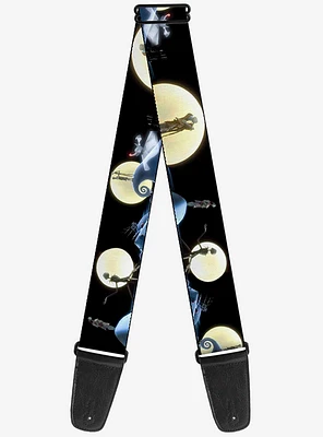 The Nightmare Before Christmas Jack Sally Moon Guitar Strap