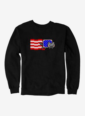 Nyan Cat American Flag Sweatshirt