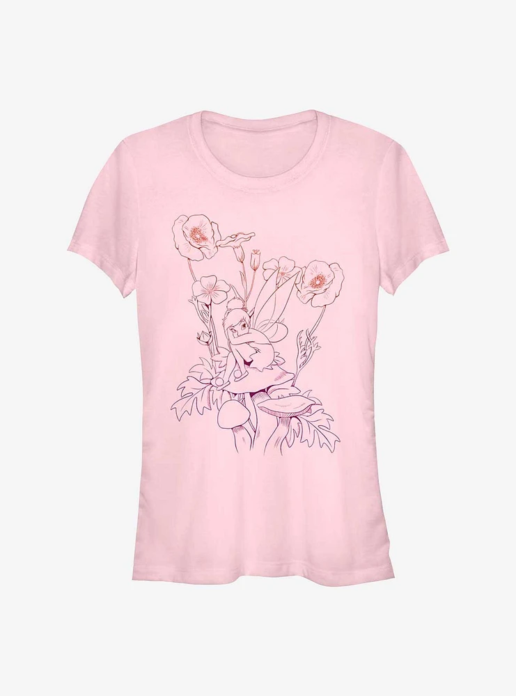 Disney Tinker Bell Fall Mushroom Girls T-Shirt