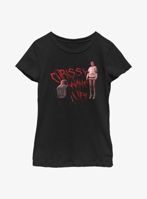 Stranger Things Chrissy Wake Up! Youth Girls T-Shirt
