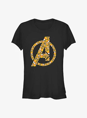 Marvel Avengers Candy Corn Logo Girls T-Shirt