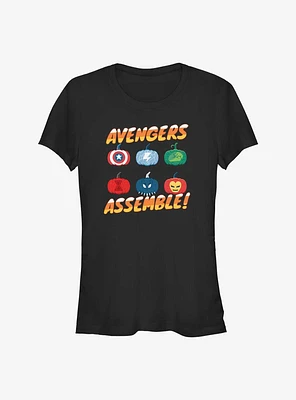 Marvel Avengers Pumpkins Assemble Girls T-Shirt