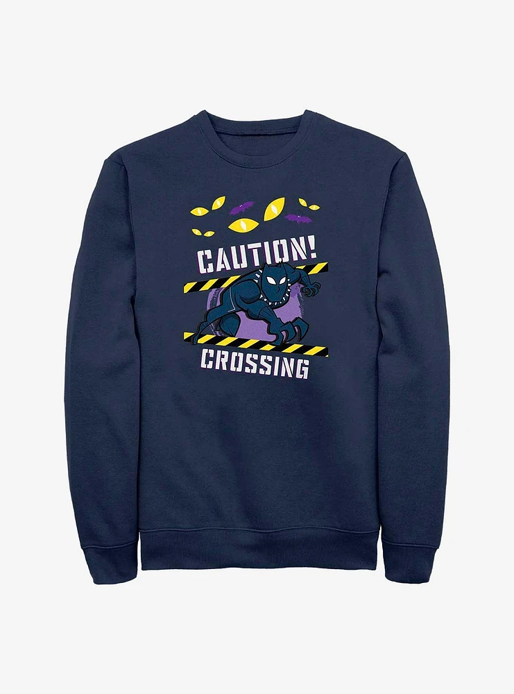 Marvel Black Panther Caution Crossing Sweatshirt