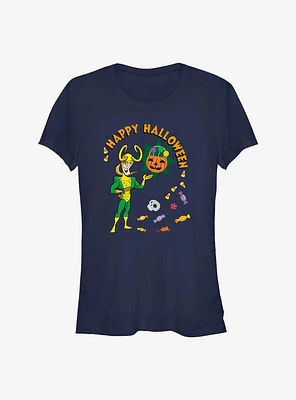 Marvel Loki Happy Halloween Girls T-Shirt