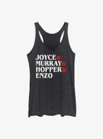 Stranger Things Joyce & Murray Hopper Enzo Womens Tank Top