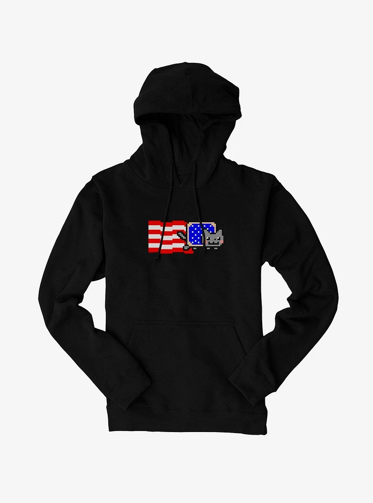 Nyan Cat American Flag Hoodie