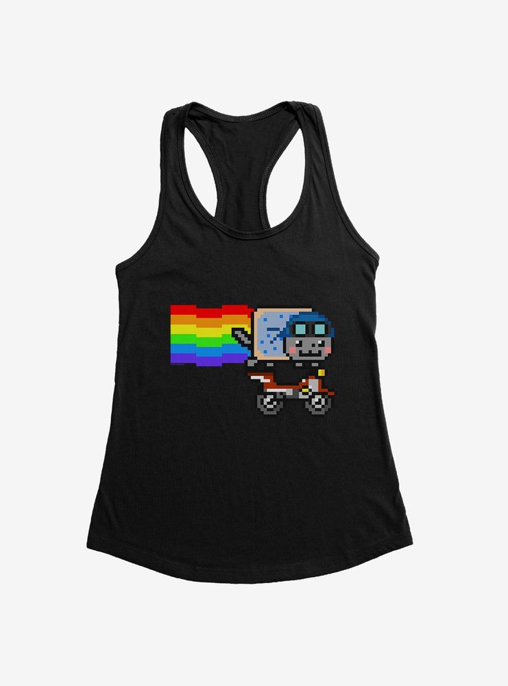 Nyan Cat Biker Womens Tank Top