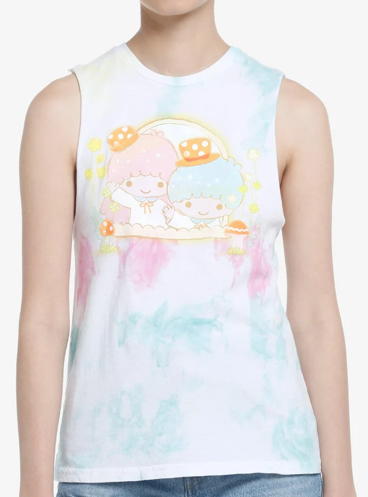 Little Twin Stars Mushroom Tie-Dye Girls Muscle Tank Top