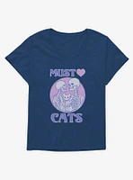 Must Love Cats Girls T-Shirt Plus