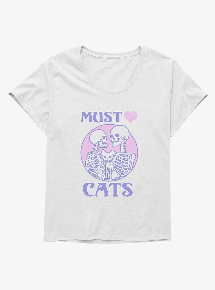 Must Love Cats Girls T-Shirt Plus