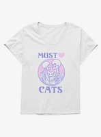 Must Love Cats Girls T-Shirt Plus