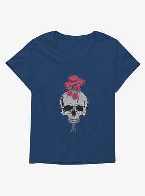 Rosey Skull Girls T-Shirt Plus