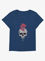 Rosey Skull Girls T-Shirt Plus