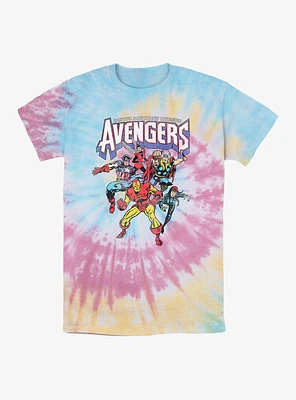 Marvel Avengers Heroes Tie Dye T-Shirt