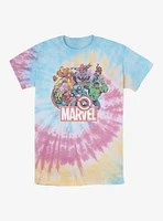 Marvel Avengers Heroes of Today Tie Dye T-Shirt