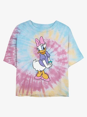 Disney Daisy Duck Classic Tie Dye Crop Girls T-Shirt
