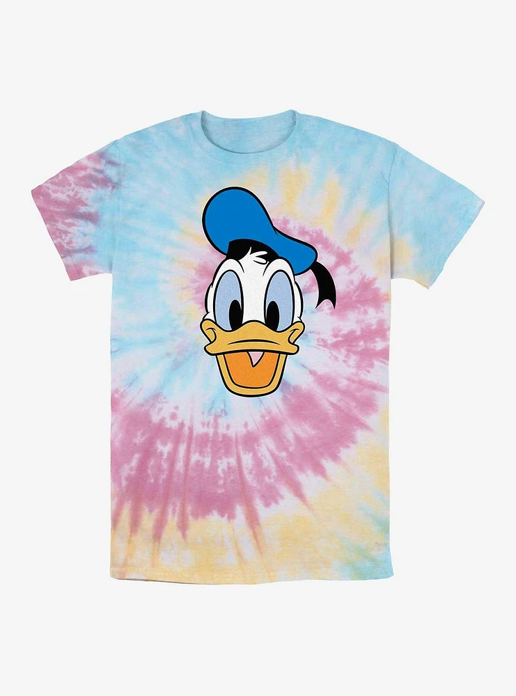 Disney Donald Duck Big Face Tie Dye T-Shirt