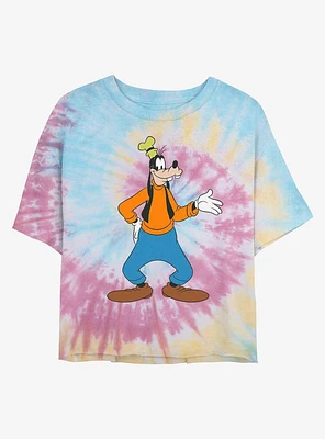 Disney Goofy Classic Tie Dye Crop Girls T-Shirt