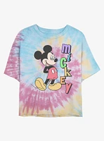Disney Mickey Mouse Name Tie Dye Crop Girls T-Shirt